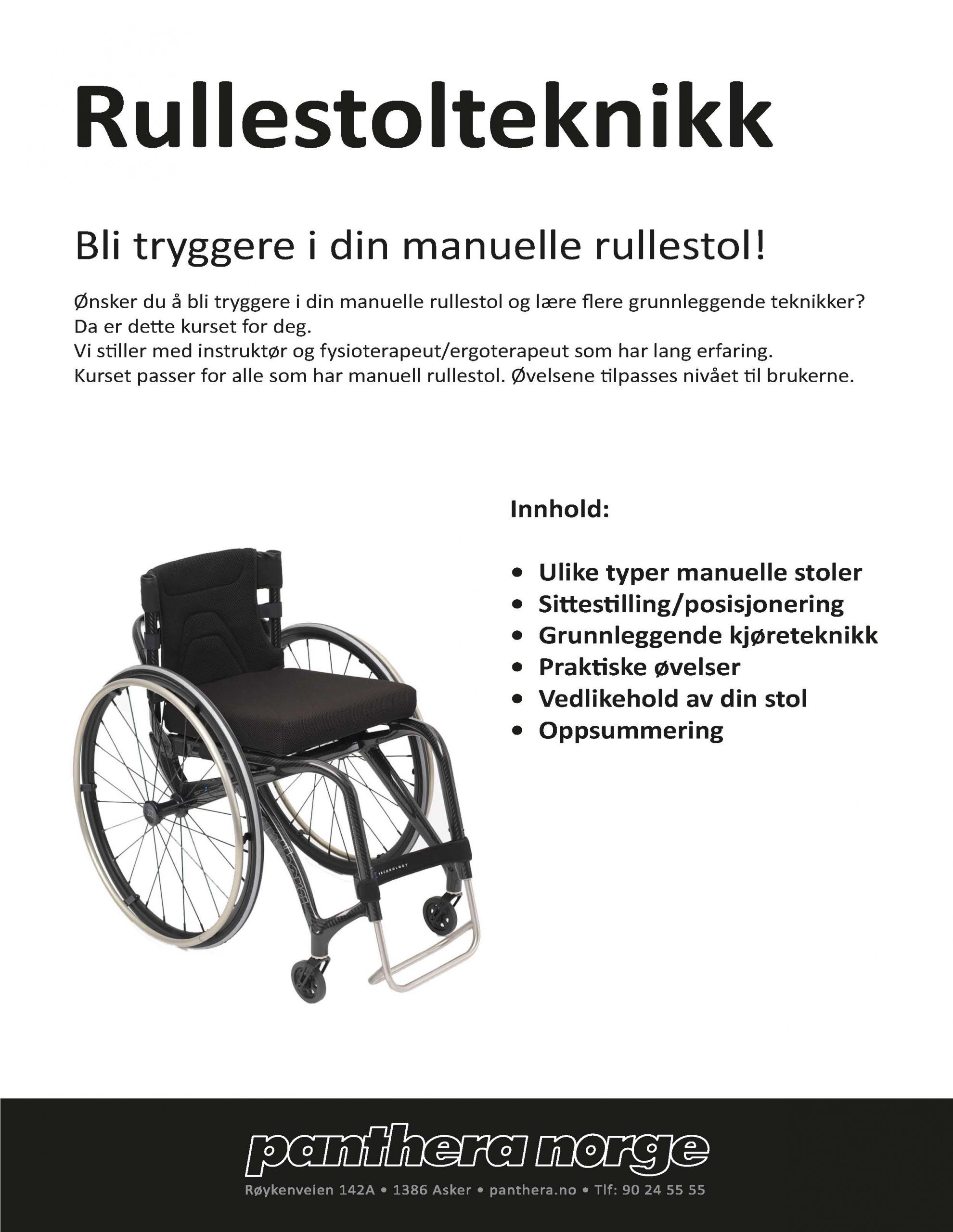Rullestolkurs flyer